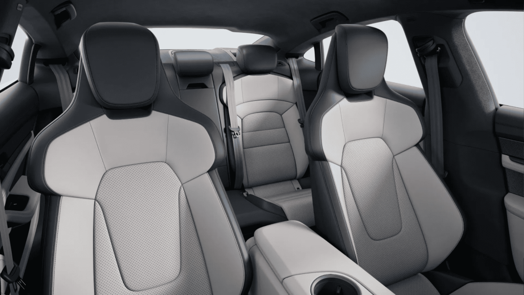 Two-tone leather, Black Chalk Beige